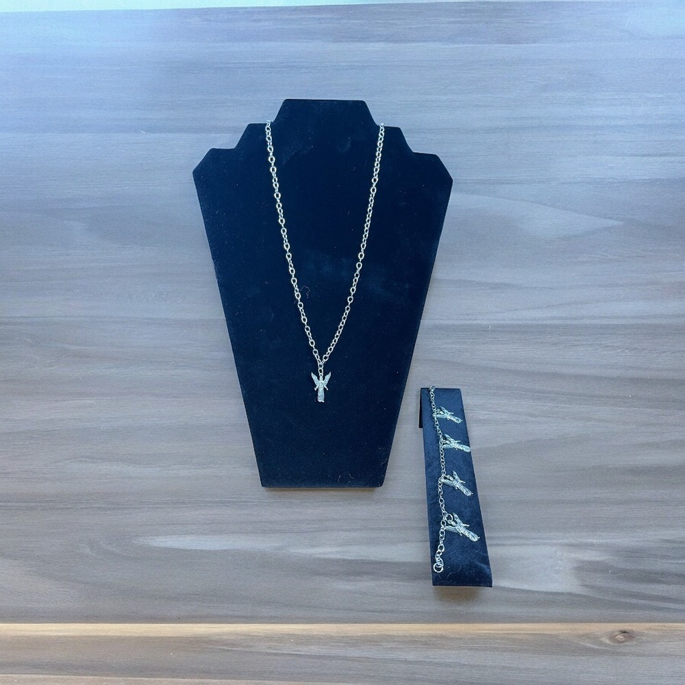 Angel Necklace And Matching Bracelet 16" Necklace 8" Bracelet